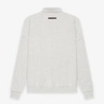 Fear of God ESSENTIALS Long Sleeve Polo Gray Sweatshirt