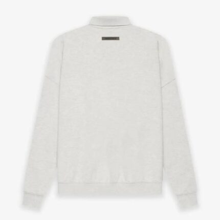 Fear of God ESSENTIALS Long Sleeve Polo Gray Sweatshirt